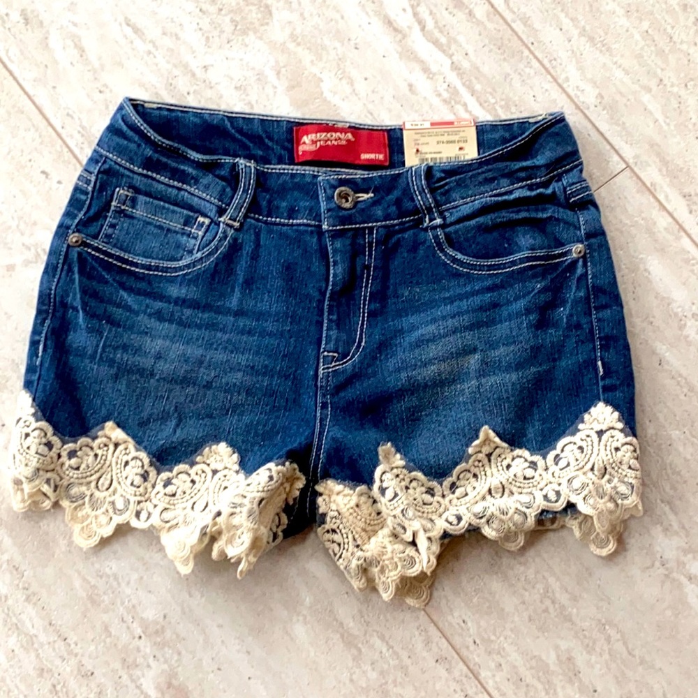 Girls Arizona Jean denim shorts size 14